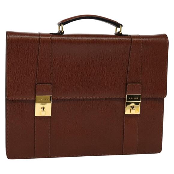CELINE Business Bag Leather Brown - Picture 1 of 16